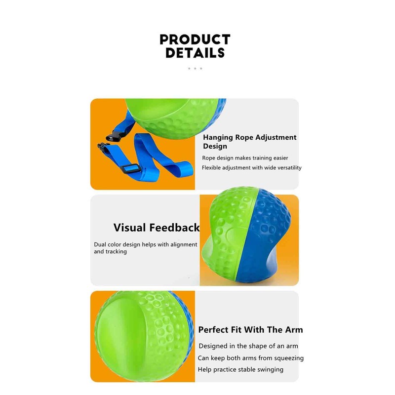 Golf Swing Training Aid Ball Between Arms ，Optimize Impact Accuracy