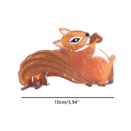 Novelty Squirrel Hair Clip,Acrylic Claw Clips,Hair Clips for Women