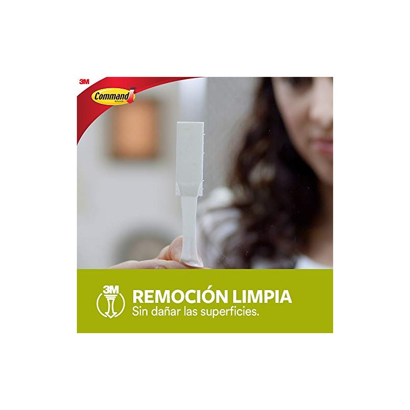 COMMAND 3M Tiras Adhesivas para Colgar Cuadros Grandes Negras 12