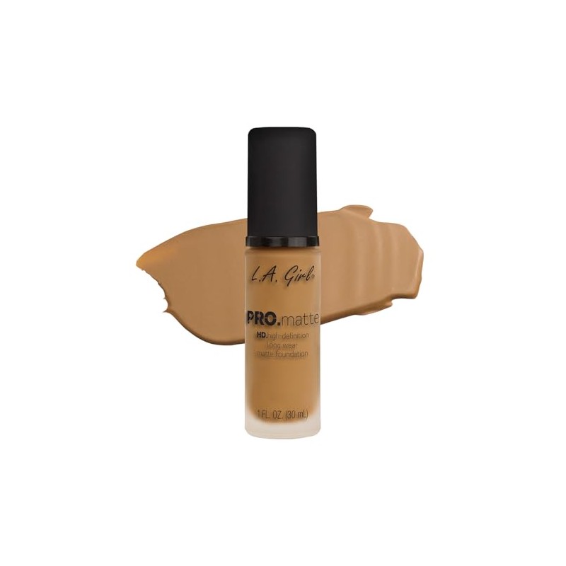 L.A. GIRL PRO Matte, Maquillaje líquido, Color Sand, Tono GLM678,