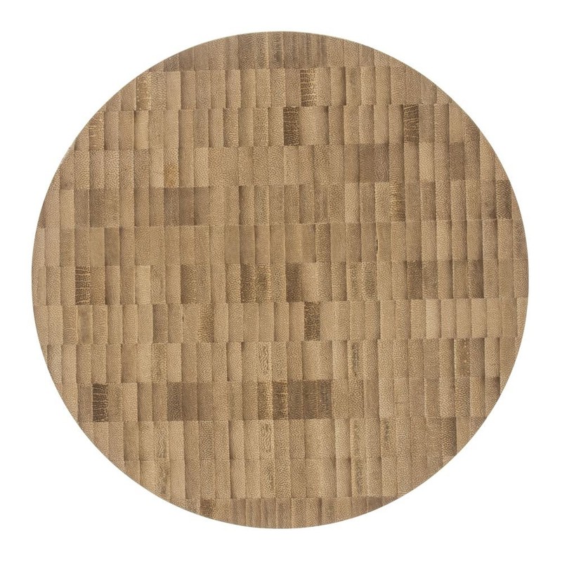 American Metalcraft B10 Serving Board, Bamboo, Round, 10" Dia., 3-1/2"