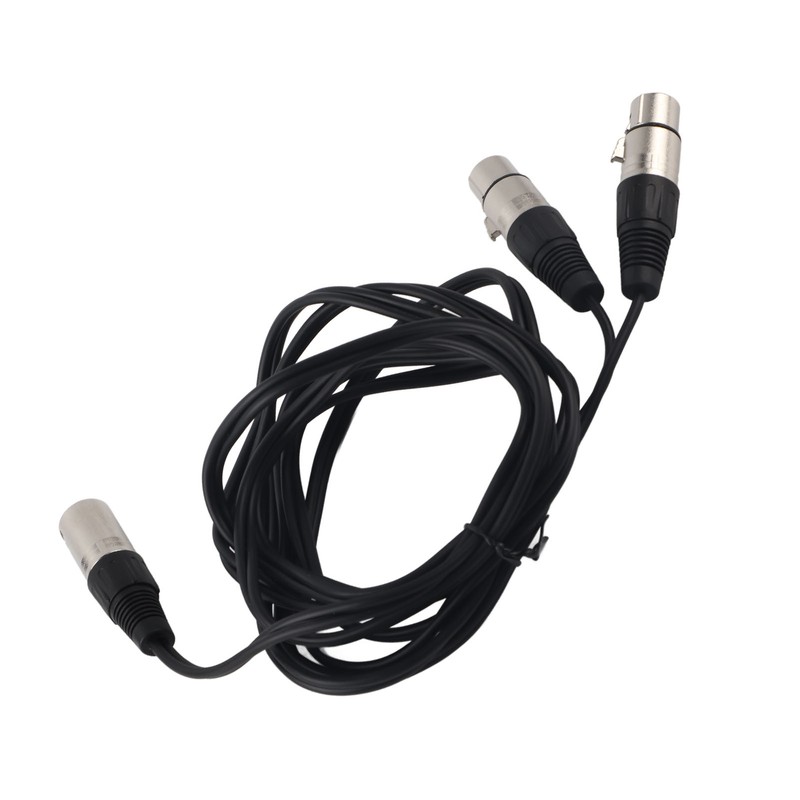 XLR Male to Dual XLR Female Cable Microphone Stereo Balanced