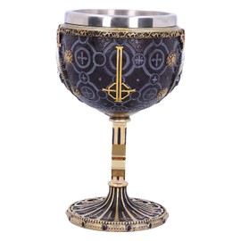 Nemesis Now Meliora Gold Goblet Ghost Papa Emeritus III Resin with Stainless Steel B4886P9