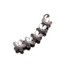 No Slip Banana Clip Flower Matte Black (Smoky Beige)