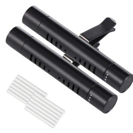 2 Stück Auto Duft innenraum,Lufterfrischer Auto mit Clip Car Freshener für Lüftungsschlitze Autoklimaanlage Desodorierendes Lüftungsgitter Kommt mit 12 Unparfümierten Aromatherapie-Sticks