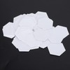100 Pieces Patch Work Templates, Hex Paper Model Board, Quilting,