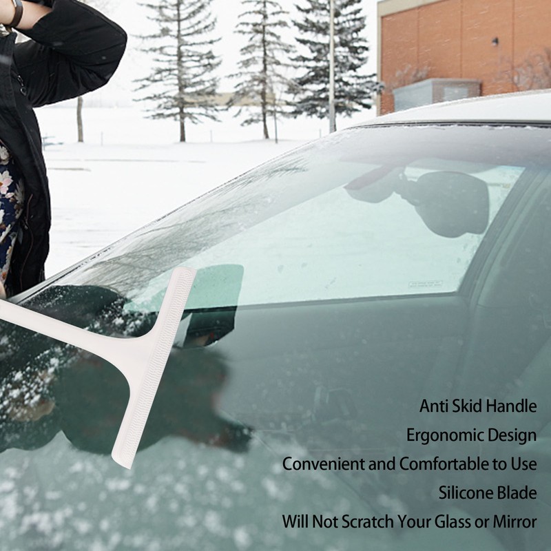 Glass Wiper with Non Slip Handle Silicone Window Cleaner Squeegee