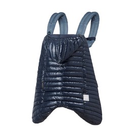 BABYHOPPER CKBH06004 Baby Hopper Down 90% Down Baby Sling Cold Protection Cover, Thin, Lightweight, Winter/Light Down Cover, Limonta/Navy Shiny, 0 Months and Up