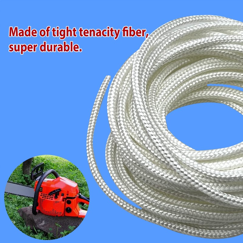 LiteTour 10 Meters 5.0 mm Pull Rope for Lawnmowers, Chainsaws,
