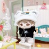 niannyyhouse Doll Clothes: 4 Pieces Set (Hat, Hoodie, Vest, Pants)