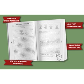 Inspirational Bible Word Search for Adults: Large Print Word Puzzles for Christian Faith, Love and Hope (Word Find Books For Adults)