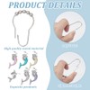 FREEBLOSS 12Pcs Shower Curtain Hooks Rings with Mermaids Pendant Rust