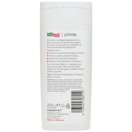 Sebamed Sebamed Lotion 200 ml, f?rdert die nat??rliche Feuchtigkeit der Haut, macht sie glatter und geschmeidiger, verleiht der Haut mehr Spannkraft und pflegt mit Kamillenextrakt und Allantoin