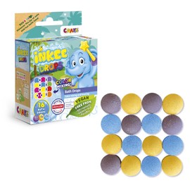 Craze INKEE Bath Drops - Bath Tablets for Learning Colours, Bath Colours for Children Bathtub - Bath Bombs Children in Magenta, Yellow and Blue 43943, 1 Piece (Pack of 1)