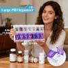 Shintop Am Pm Pill Organizer 7 Day, Push Button Weekly