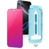 Laooteyy Dazzling Gradient Colorful Anti-Spy Tempered Glass Screen Protector, Electroplated