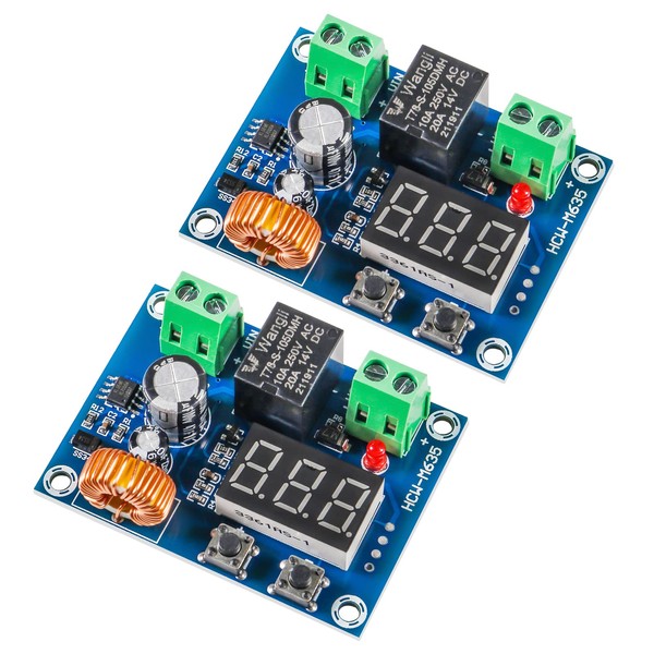 MELIFE 2pcs XH-M609 Low Voltage Disconnect Digital DC Voltage Protection