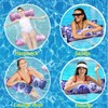 Pack of 2 Water Hammock with Net, 4-in-1 Air Mattress