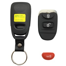 HERKIOCIO Remote Car Key Fob Cover Case Replacement fit for Hyundai Accent Elantra Sonata Tucson Kia Rio Sorento Soul Spectra Sportage Tucson Forte Optima Keyless Entry Key Fob Shell (3 Button 1 Pcs)