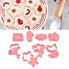 Plastic Cookie Cutters Sea Animal Pattern 3D Cartoon Baking Pressable