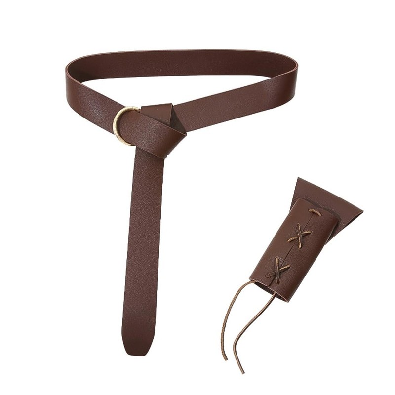 Tiardey 2 Pack Medieval Belt and Sword Sword Holster for