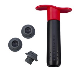 Le Creuset Wine Accessories WA-137 Wine Pump & 3 Stoppers - Cerise