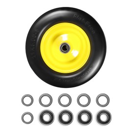 11x6.00-5" Flat Free Tire, Solid Smooth Front Wheel Tire for Bad Boy for Cub Cadet ZT1 for Zero Turn Mower for ZT1 42" 46" 50" 54" Mowers with 3/4" 5/8" 1/2" Precision Bearings (11x6.00-5" Tire-1pc)