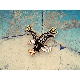 1.25" Eagle Soft Enamel Pin – Eagles Bird Lapel Pins Brooches for Backpacks, Jackets, Hats, Clothes, Bags, Teens, Girls, Boys – Pinback Buttons & Charms