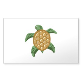 CafePress Sea Turtle Animal Sticker Rectangle Bumper Sticker Car Decal