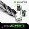 SHAPPRO 5/16 Inch Carbide Square End Mill Aluminum Bits 4