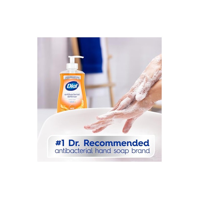 Dial Complete Antibacterial Liquid Hand Soap, Gold, 11 fl oz