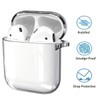 MouyouGlow Transparent Airpods 1/2 Case, Air Pods 1/2 (2019) Case