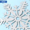 36pcs Snowflake Cut-Outs, 3 Styles Glitter Snowflake Cutouts Winter Snowflake