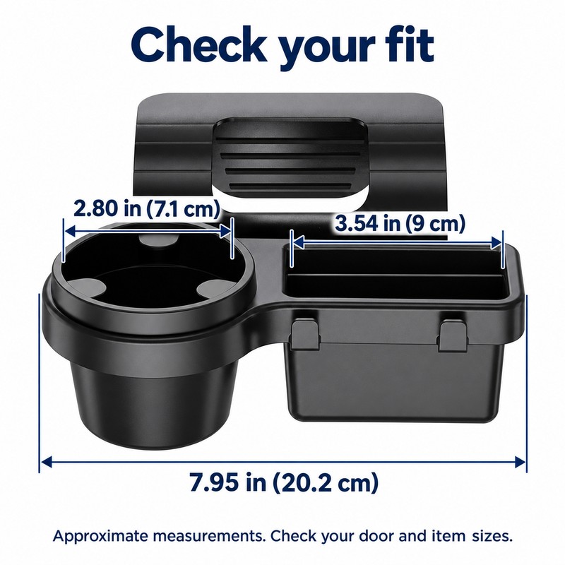 Car Cup Stand Phone Holder Mount Tray Side Door Window