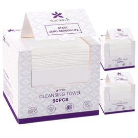 Serenorch Disposable Face Towels, 10" x 12", Ultra Thick Face Towelettes for Sensitive Skin, Extra Soft Makeup Remover Dry Wipes, 150 Count
