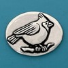 Basic Spirit Pocket Token Coin - Cardinal/Always with You Coin - Handcrafted Pewter, Love Gift for Coin Collecting, Silver