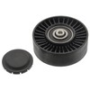 febi bilstein 34172 Pulley for V-Ribbed Belt with Screw Black