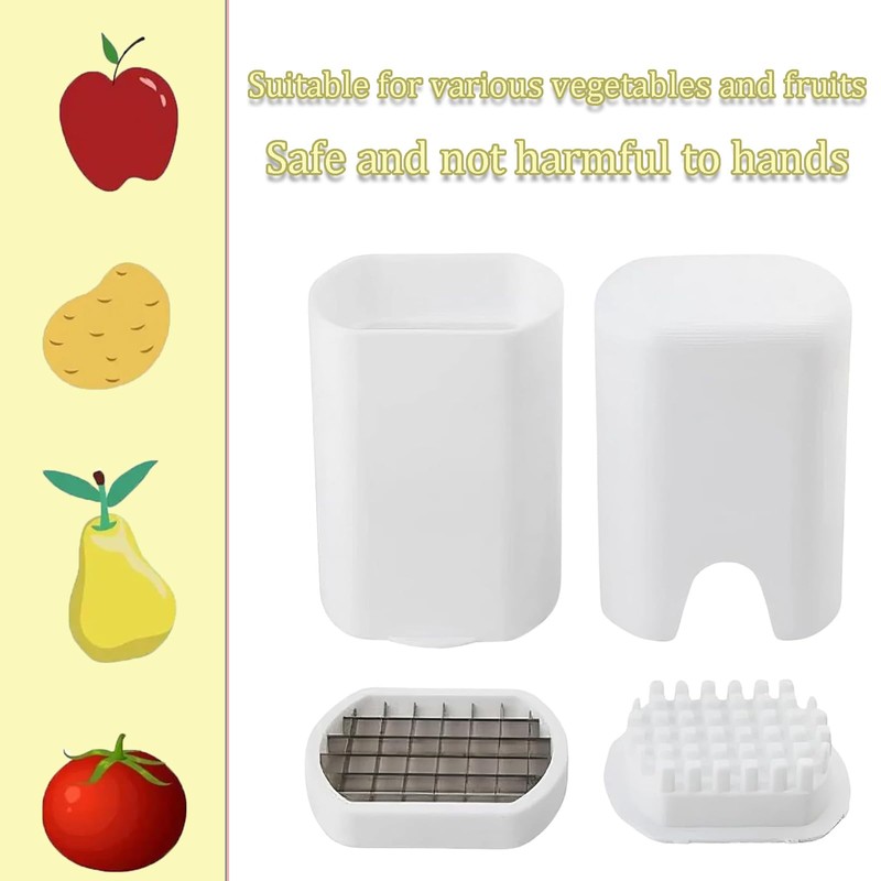 Potato Chipper Chip Cutter, 2 in 1 Cutter for Potato