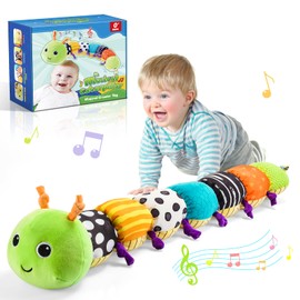 Toyzey Baby Toy 0-6 Months, Gift Baby 0-6 Months Montessori Toy Baby 0-6 Months Newborn Toy Boys Girls Sensory Toy Baby 0-6 Months Musical Caterpillar Baby Gift
