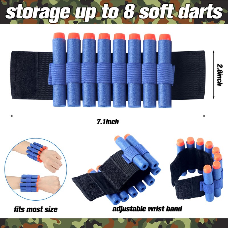 Sosation 8 Sets Kids Tactical Vest Compatible with Nerf Party