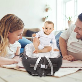 Meindoovm Organic Cotton Baby Lounger – Reversible, Portable, Soft & Breathable with Washable Cover | Perfect for Awake-Time Use Only - Little Leaves