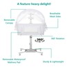 Dream on Me Breeze Swivel Baby Bassinet in White, 4