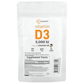 Vitamin D3 , 5,000 IU, 500 Softgels