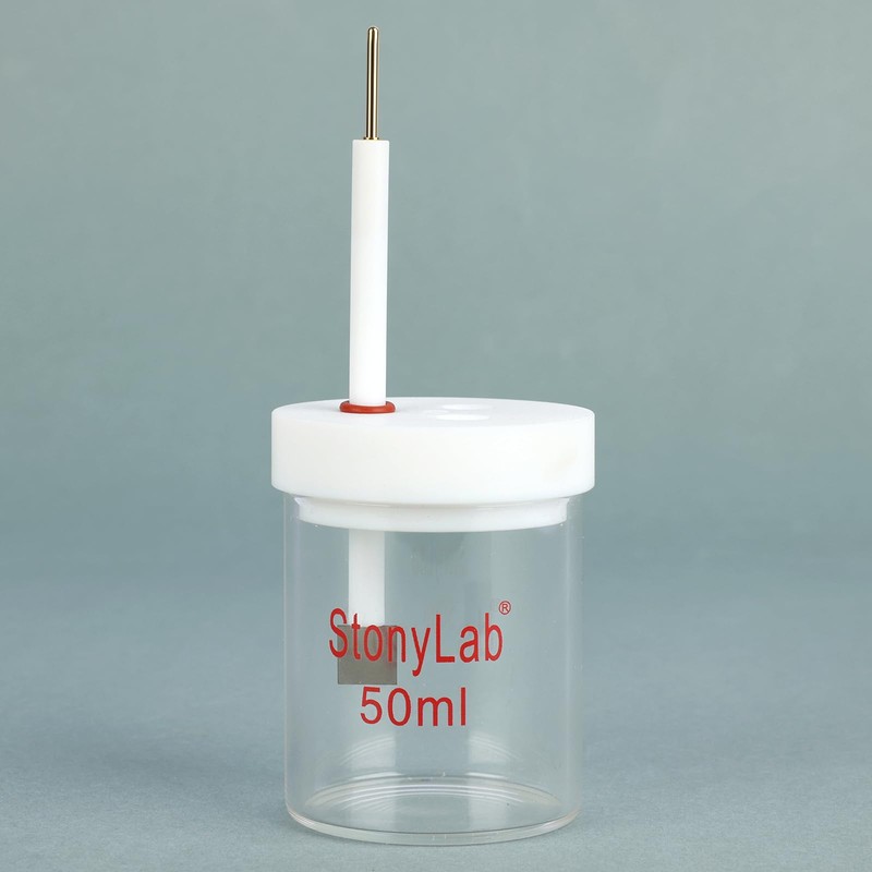 stonylab Single Chamber Electrolysis Cell, Unsealed, Simple Three Electrode Reaction