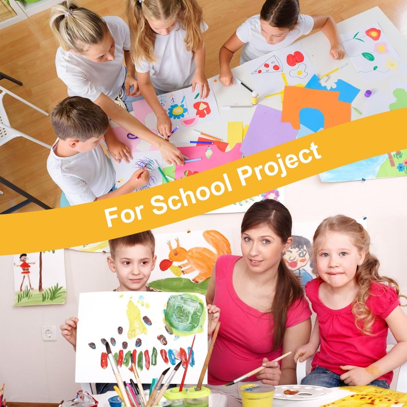 50 Pack White Poster Boards, 11"x14" White Poster Paper Heavyweight