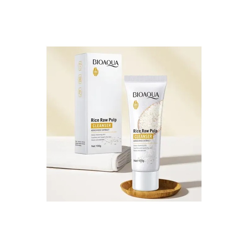 Limpiador Facial Con Extracto De Arroz Bioaqua Cleanser 100g
