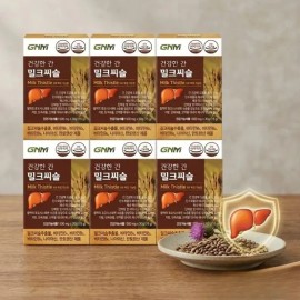 quality of nature G&M Healthy Liver Milk Thistle Silymarin Vitality Energy 500mg 30 tablets 6 boxes 6 / 지엔엠 건강한 간 밀크씨슬 실리마린 활력 에너지 500mg 30정 6박스 6개