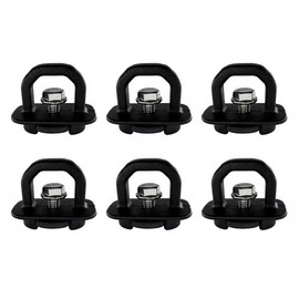F-Lptstor DZ97903 Ez Truck Bed Hooks Tie Down Anchors, Truck Bed Accessories Compatible with 2007-2023 Silverado 1500 2500 3500 Chevy Colorado 、Gmc Sierra 1500 2500 3500 、Gmc Canyon 6pcs. (Black)