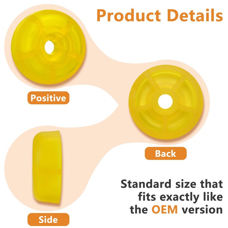 48358 Carriage Stop Roller Yellow Bumper Stop Replacement Parts for
