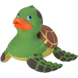 Wild Republic Rubber Ducks, Bath Toys, Kids Gifts, Pool Toys, Water Toys, Sea Turtle, 4"
